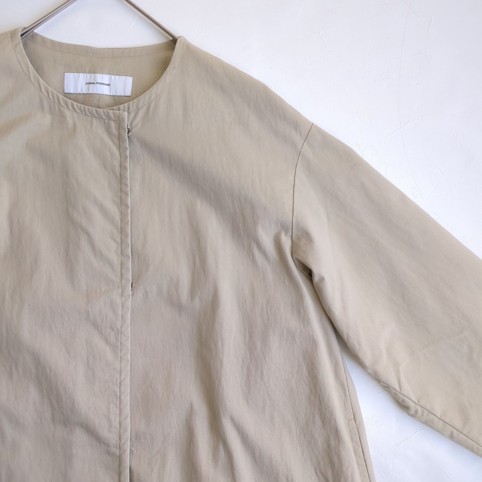 JOURNAL STANDARD /ジャーナルスタンダード　Aラインフレアコート JOURNAL STANDARD】ジャーナルスタンダード コットンナイロンギャバ