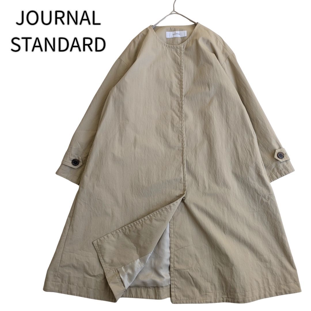JOURNAL STANDARD /ジャーナルスタンダード　Aラインフレアコート JOURNAL STANDARD】ジャーナルスタンダード コットンナイロンギャバ