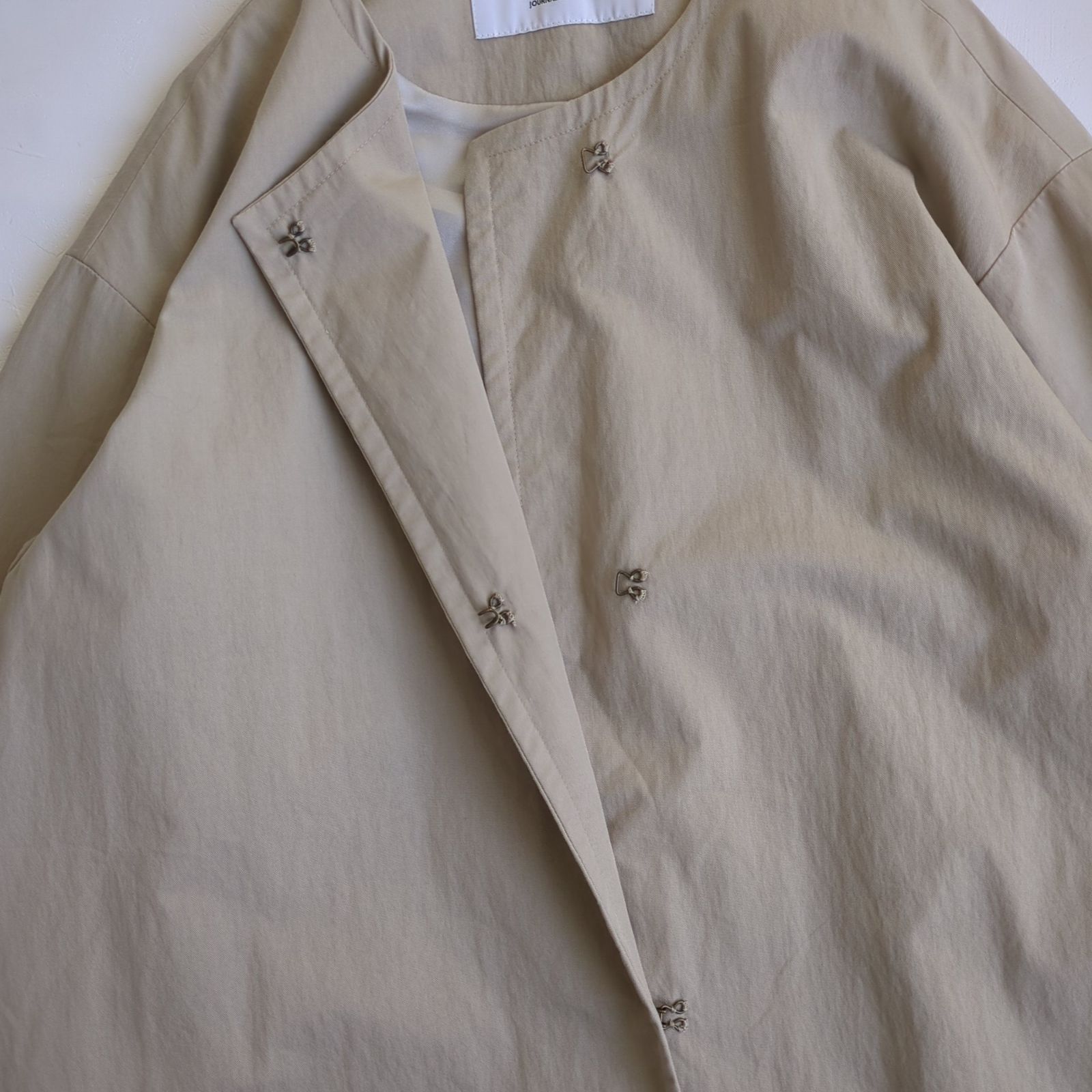 JOURNAL STANDARD /ジャーナルスタンダード　Aラインフレアコート JOURNAL STANDARD】ジャーナルスタンダード コットンナイロンギャバ