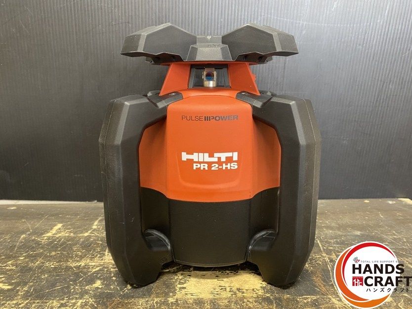 ● 開封♥品 HILTI ヒルティ PR 2-HSA 12 回転レーザーレベル バッテリー 10.8 V|2.6 Ah ×2 充電器 受光器 ケース 三脚付