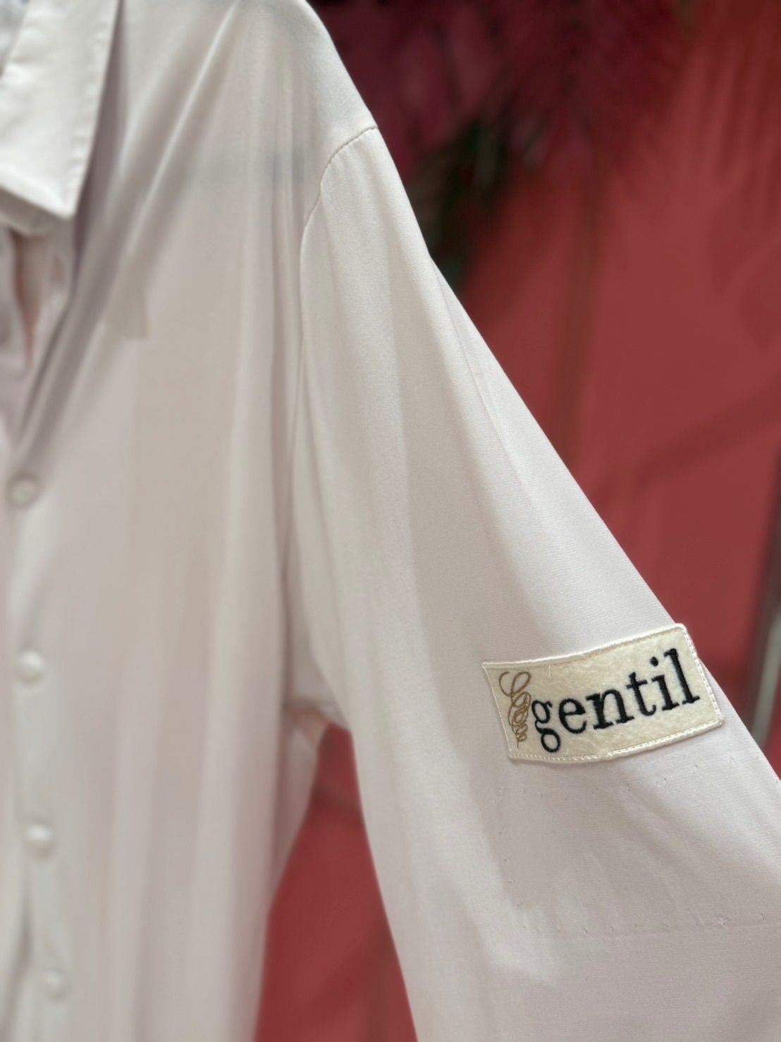 gentil ジャンティ HOMME 社交ダンス ウェア メンズ シャツ ホワイト