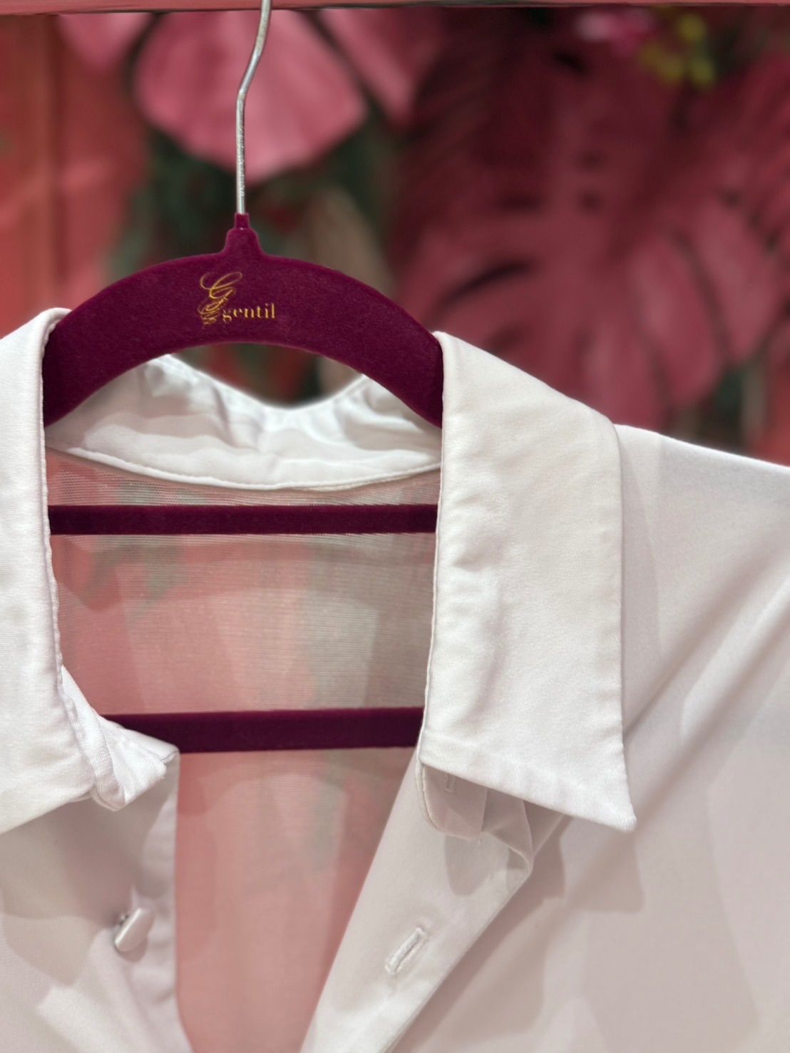 gentil ジャンティ HOMME 社交ダンス ウェア メンズ シャツ ホワイト