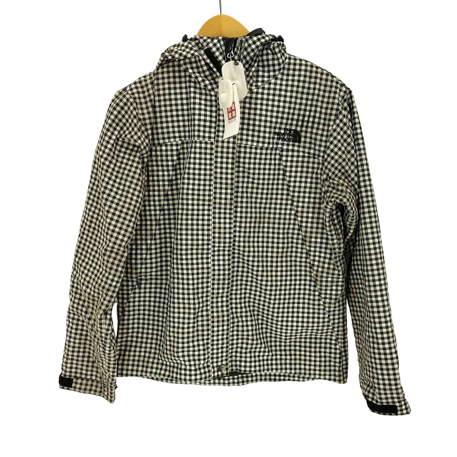 THE NORTH FACE スクープジャケット ギンガムチェック 白 黒 L ザノースフェイス THE NORTH FACE SCOOP JACKET スクープジャケット