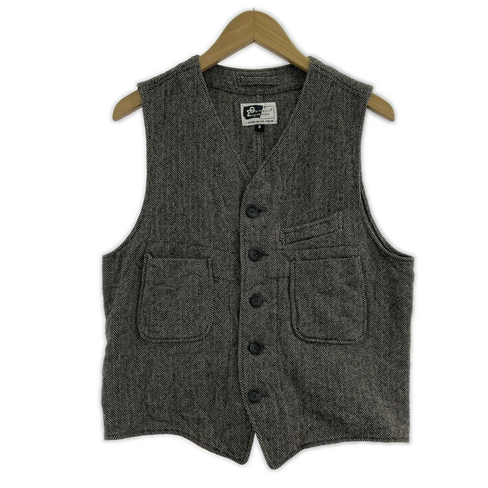 Engineered Garments ツイードベスト S グレー