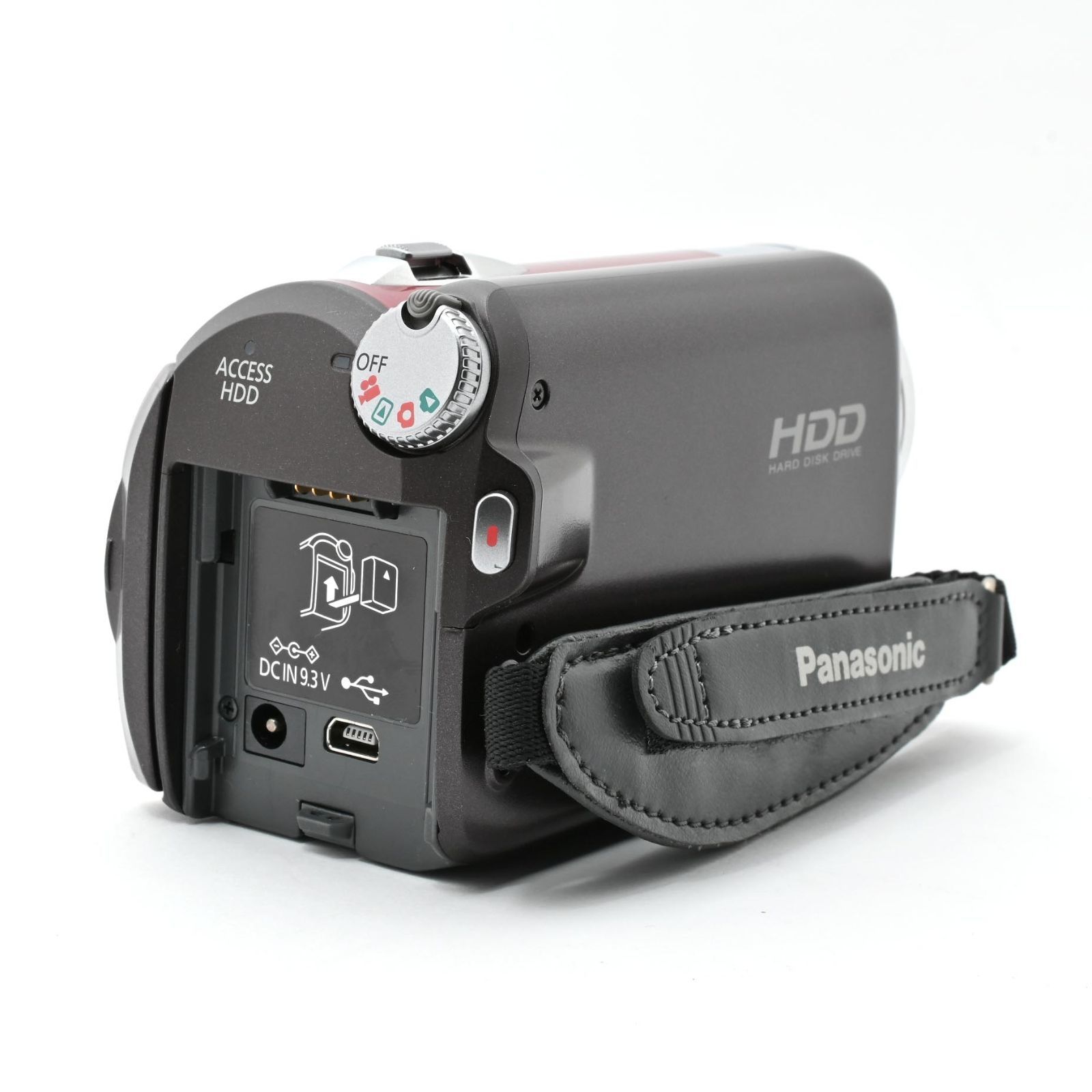 1060＜良品＞ パナソニック SD/HDDビデオカメラ レッド SDR-H80-R