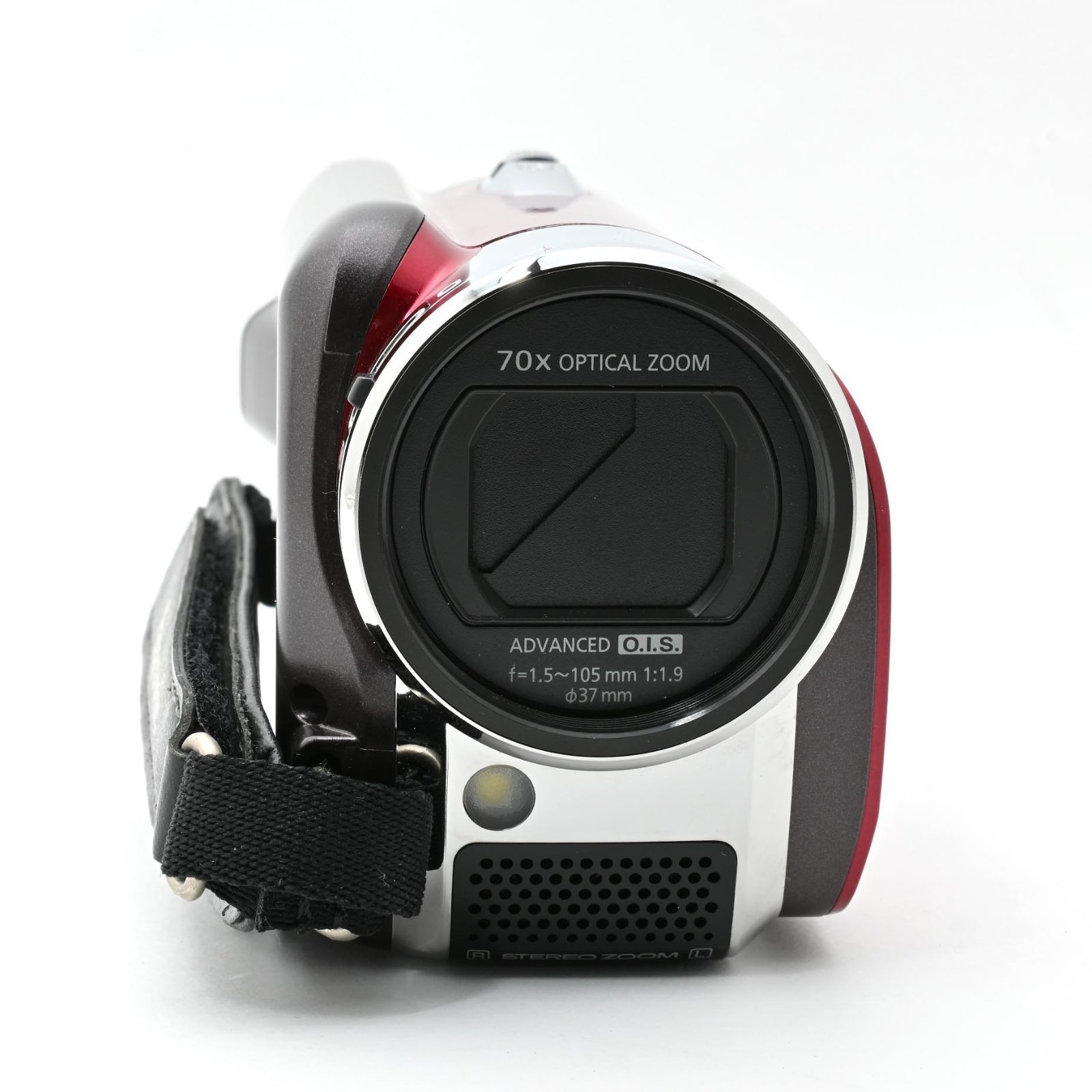 1060＜良品＞ パナソニック SD/HDDビデオカメラ レッド SDR-H80-R