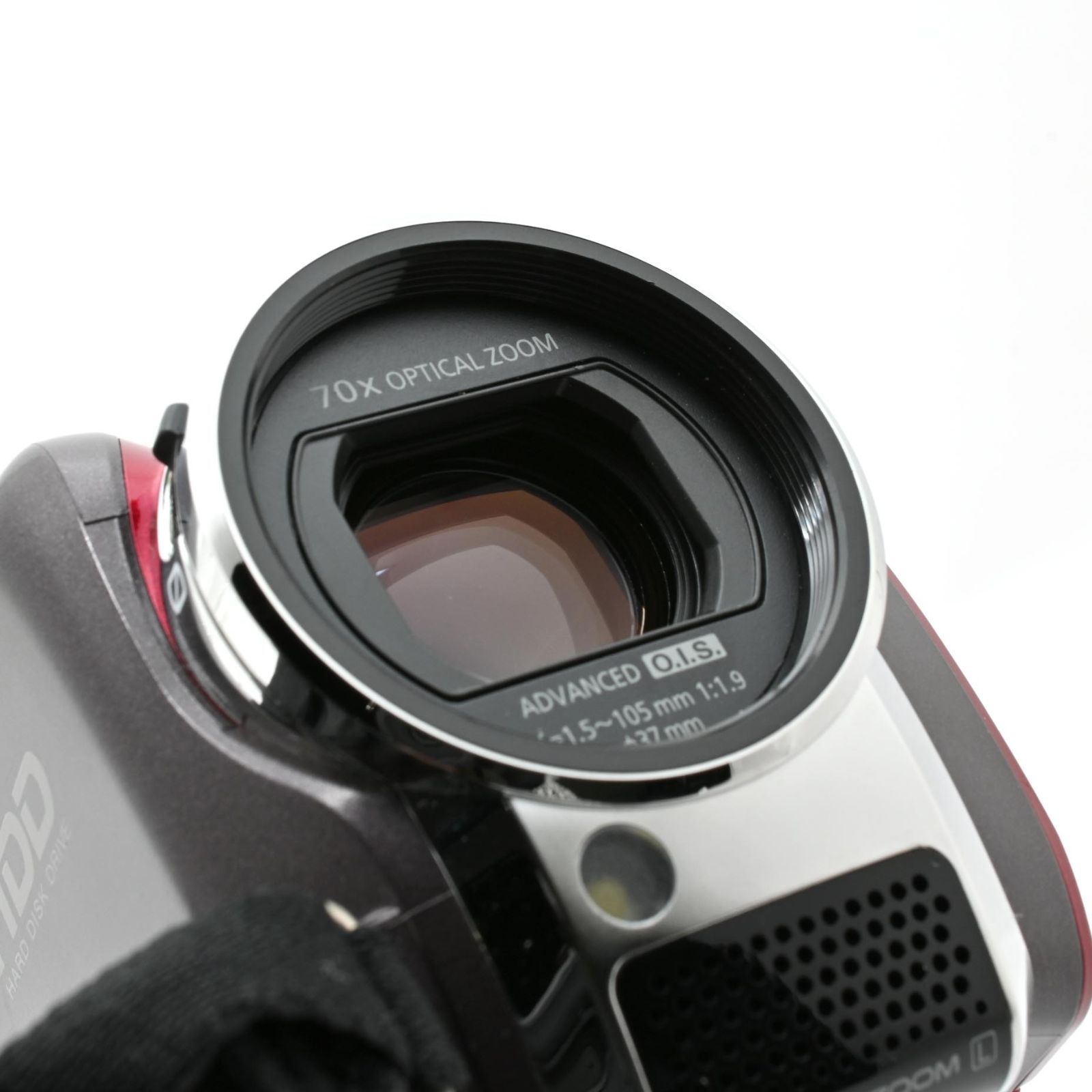 1060＜良品＞ パナソニック SD/HDDビデオカメラ レッド SDR-H80-R