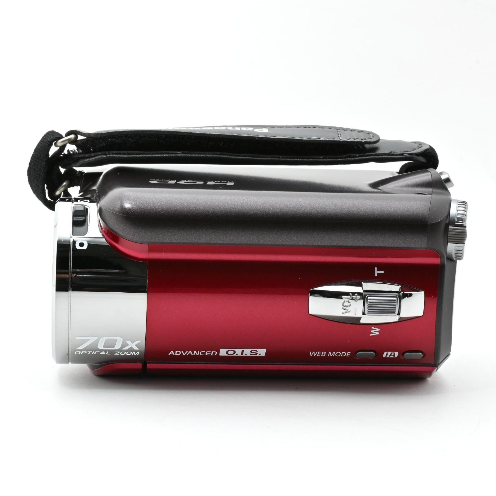 1060＜良品＞ パナソニック SD/HDDビデオカメラ レッド SDR-H80-R