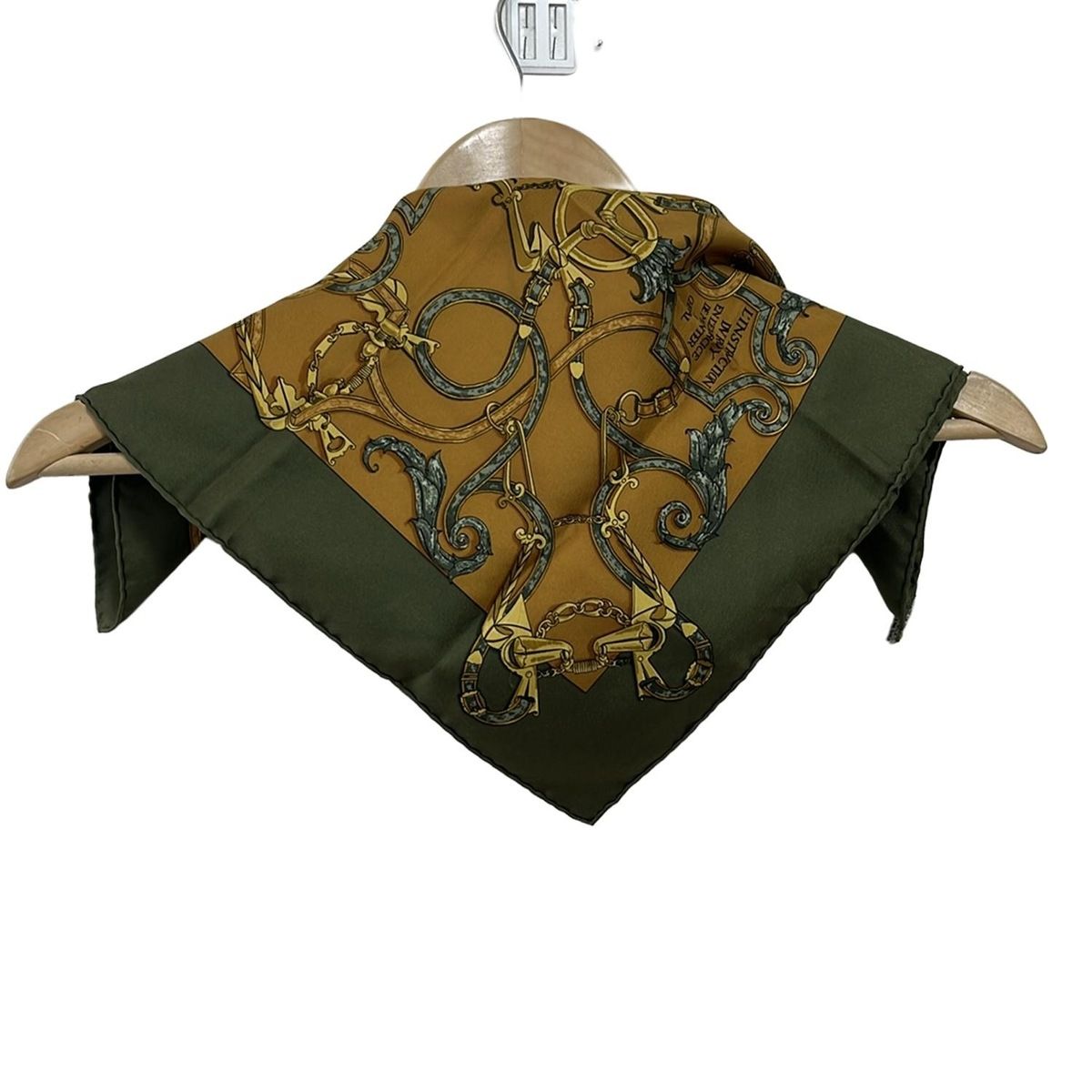 【美品✨】エルメス スカーフ ブラウン プチカレ ガヴロッシュ 高級シルク HERMES(エルメス) スカーフ美品 プチカレ ブラウン×カーキ L