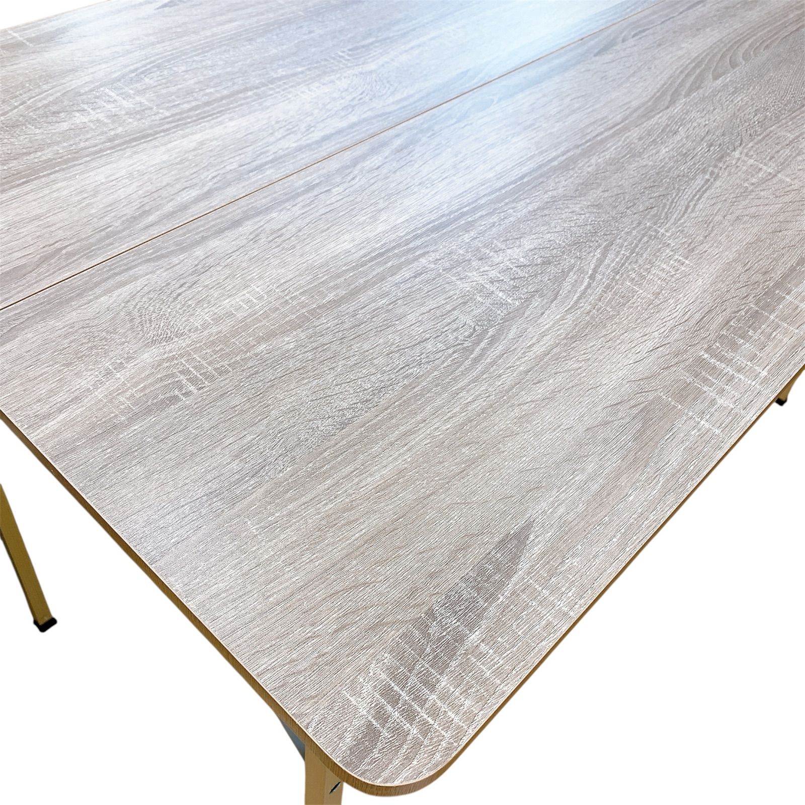 フォールディングリビングテーブル120 木目調