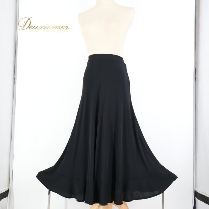社交ダンス 衣装 スカート ブラック系 チャコット Chacott 黒 日本製