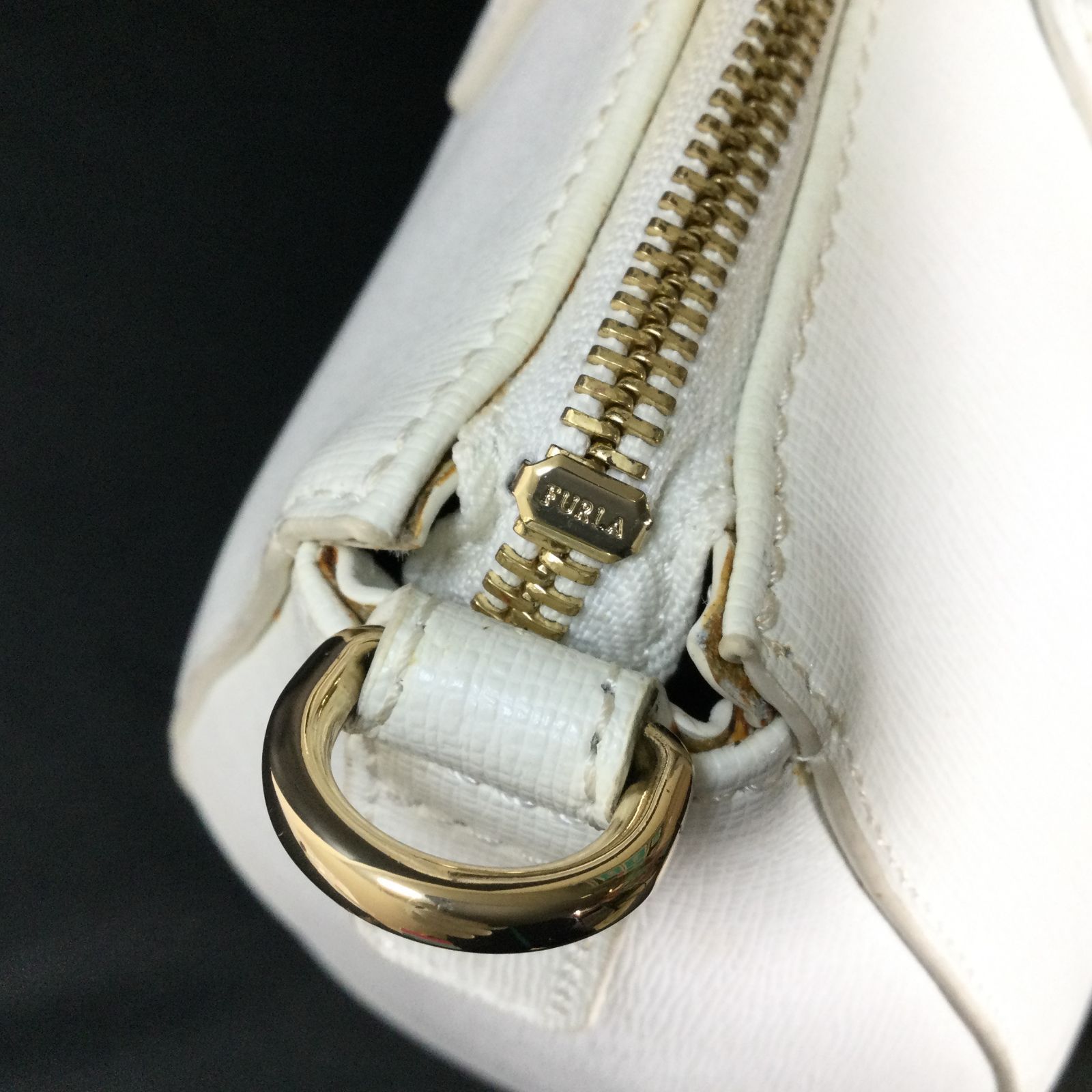 1412 FURLA フルラ リンダ ハンドバッグ 2way レザー ホワイト