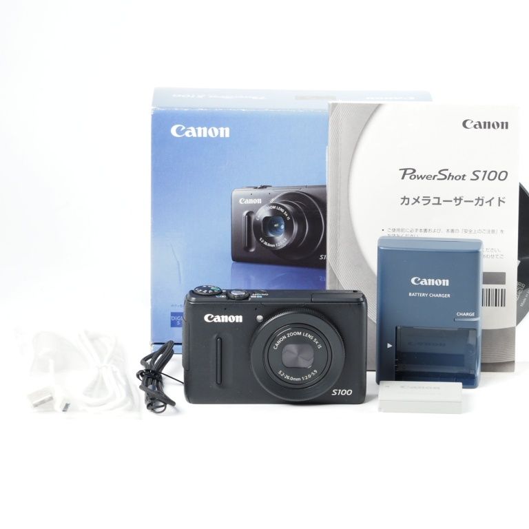Canon キヤノン デジタルカメラ PowerShot S100 ブラック PSS100BK