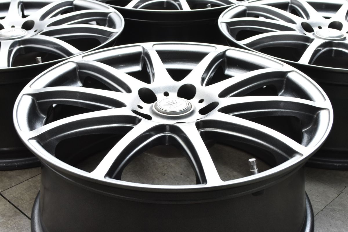 程度良好 ロクサーニ 18 in 7 5 J 38 PCD 114 3 4本 エクストレイル CX 8 SKフォレスター クロストレック ハリアー RAV 4 レクサスNX