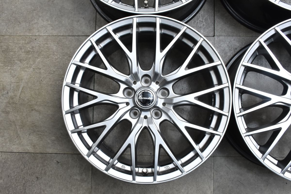  程度良好品 エクシーダー E 05 18 in 7 5 J 38 PCD 114 3 4本セット 交換用 スタッドレス用に インチアップ アルファード RAV 4 ハリアー 18インチ ホイール