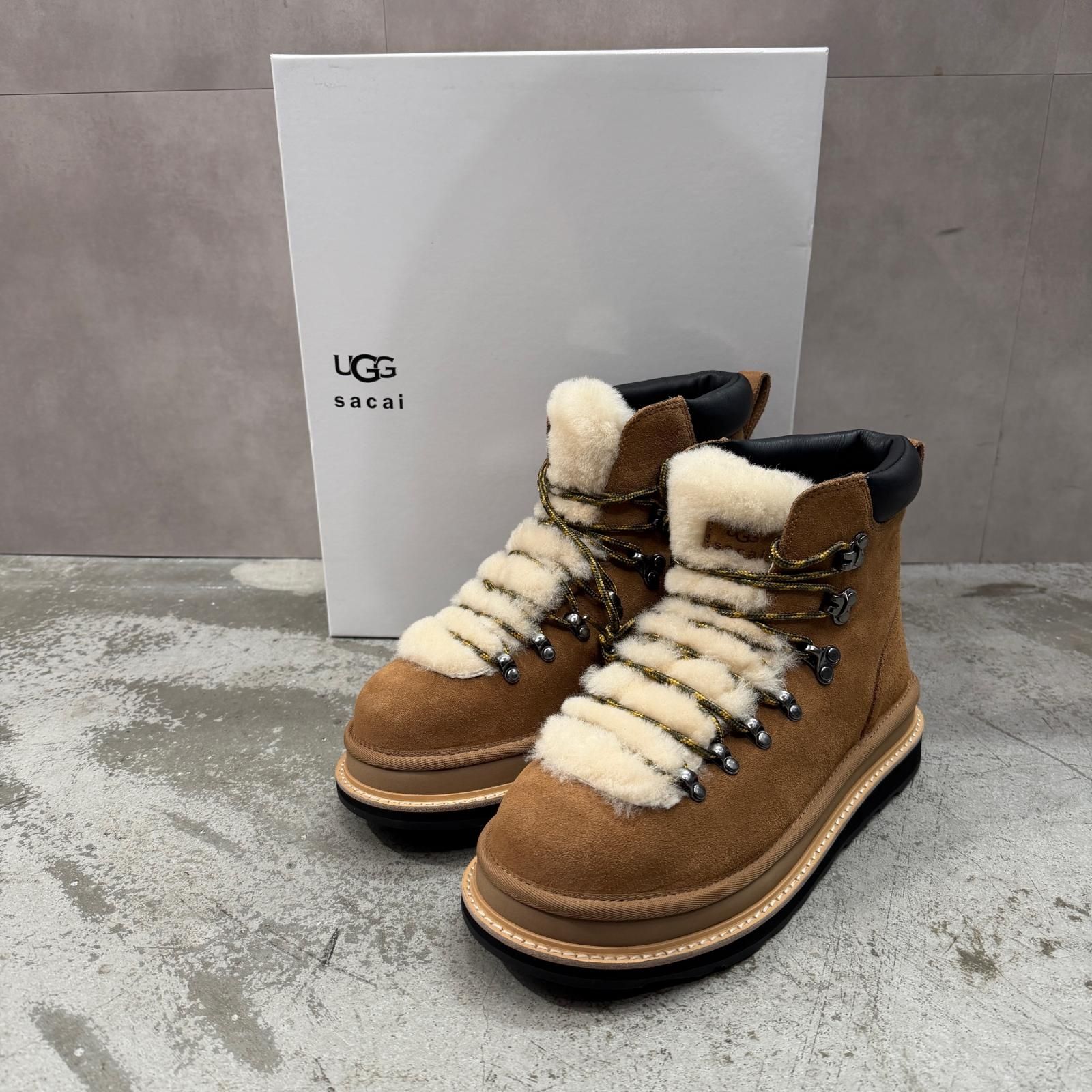 Sacai UGG 25 AW Hiker Chestnut ハイカー チェスナット ボアブーツ サカイ アグ 03865 M ブラウン 26 cm 1753