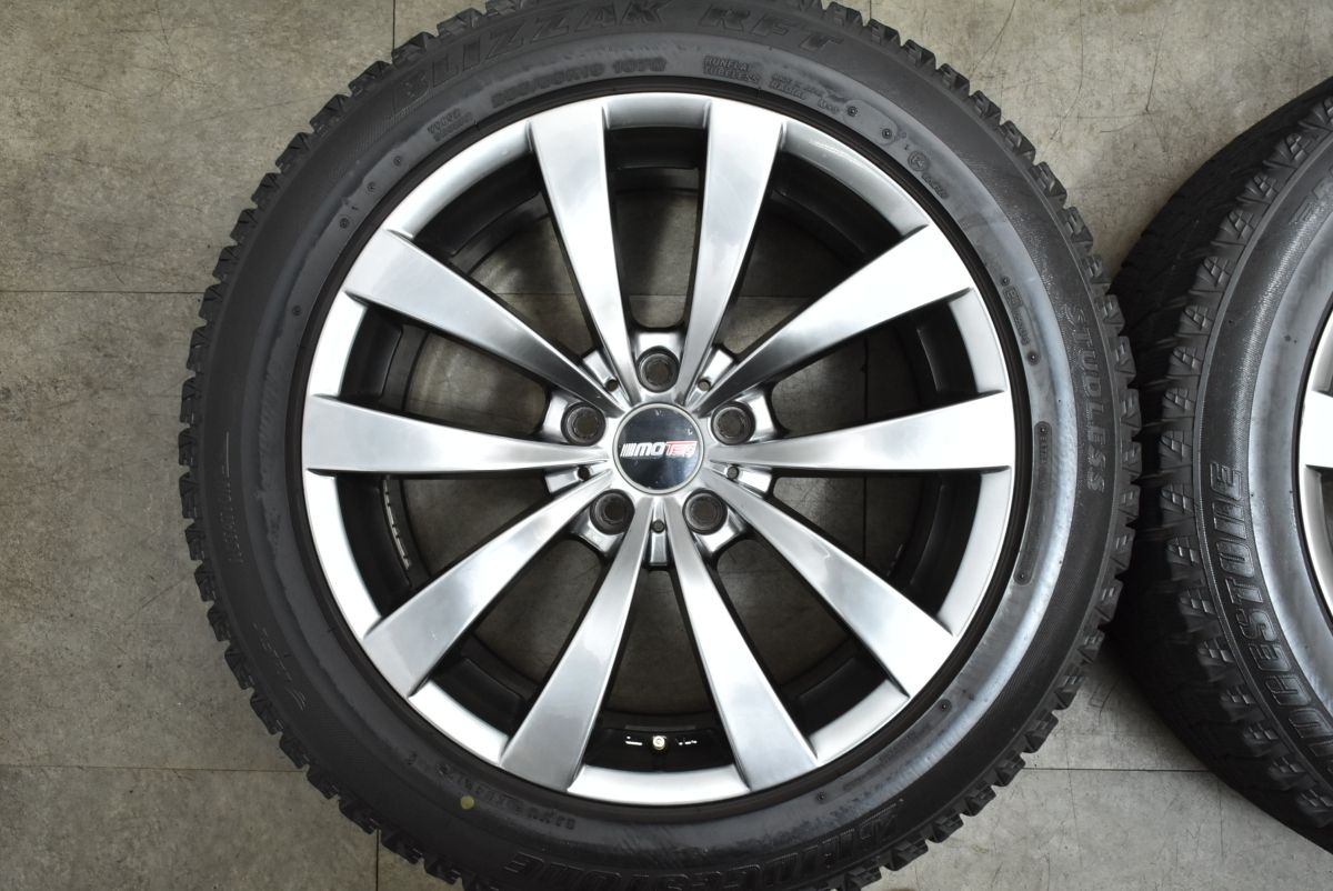 程度良好 moTEC GLEN 19 in 9 0 J 48 PCD 120 ハブ径74 mm ブリヂストン ブリザックRFT 255 50 R BMW E 70 X 5 71 72 6 ランフラット