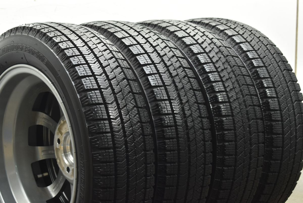  バリ溝 バルミナ 14 in 4 5 J 45 PCD 100 ブリザックVRX 2 155 65 R N BOX ONE デイズ ワゴンR スペーシア アルト タント ウェイク 14インチ タイヤ ホイールセット