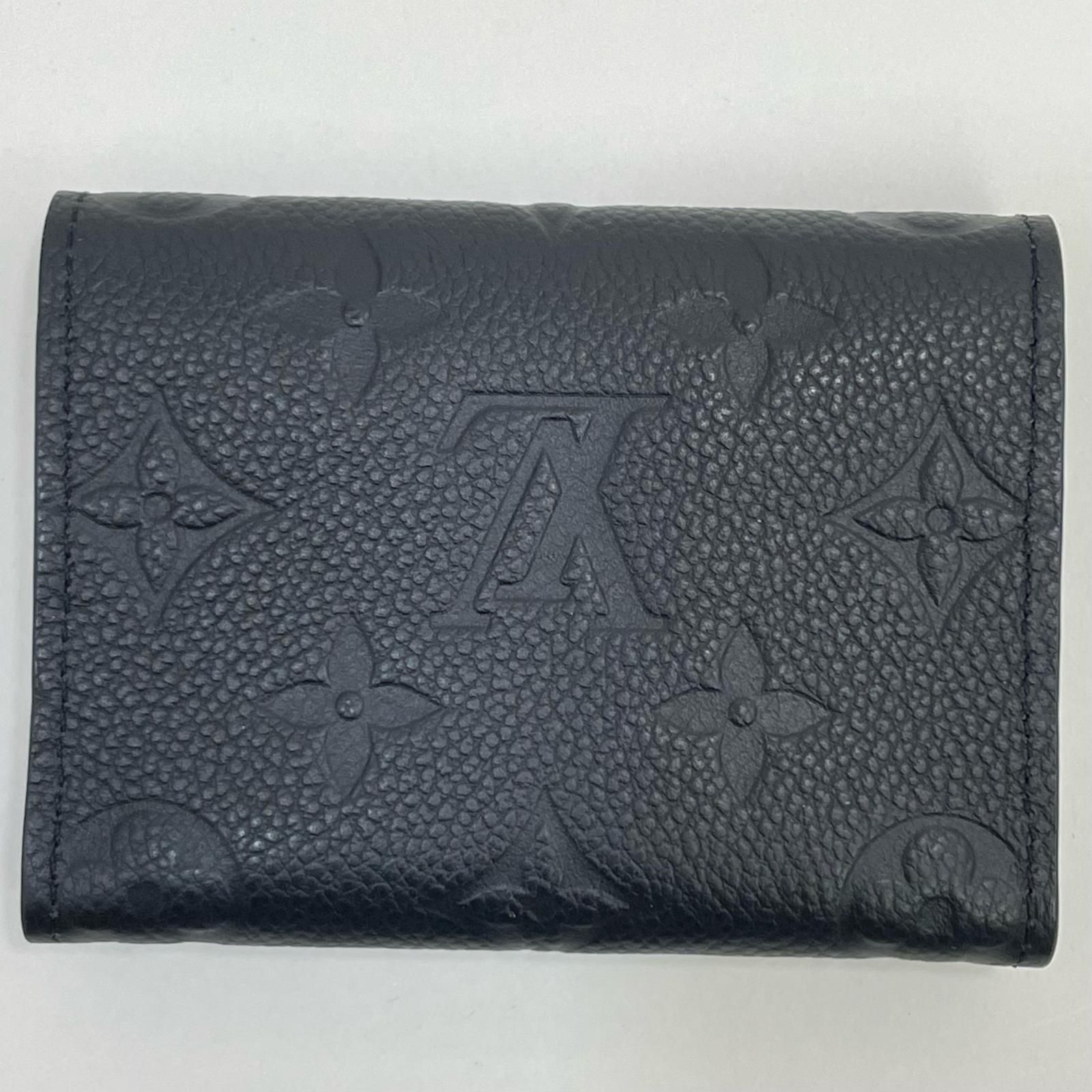 LOUIS VUITTON ルイ ヴィトン アンヴェロップ カルト ドゥ ヴィジット モノグラム アンプラント カードケース M 58456 ブラック