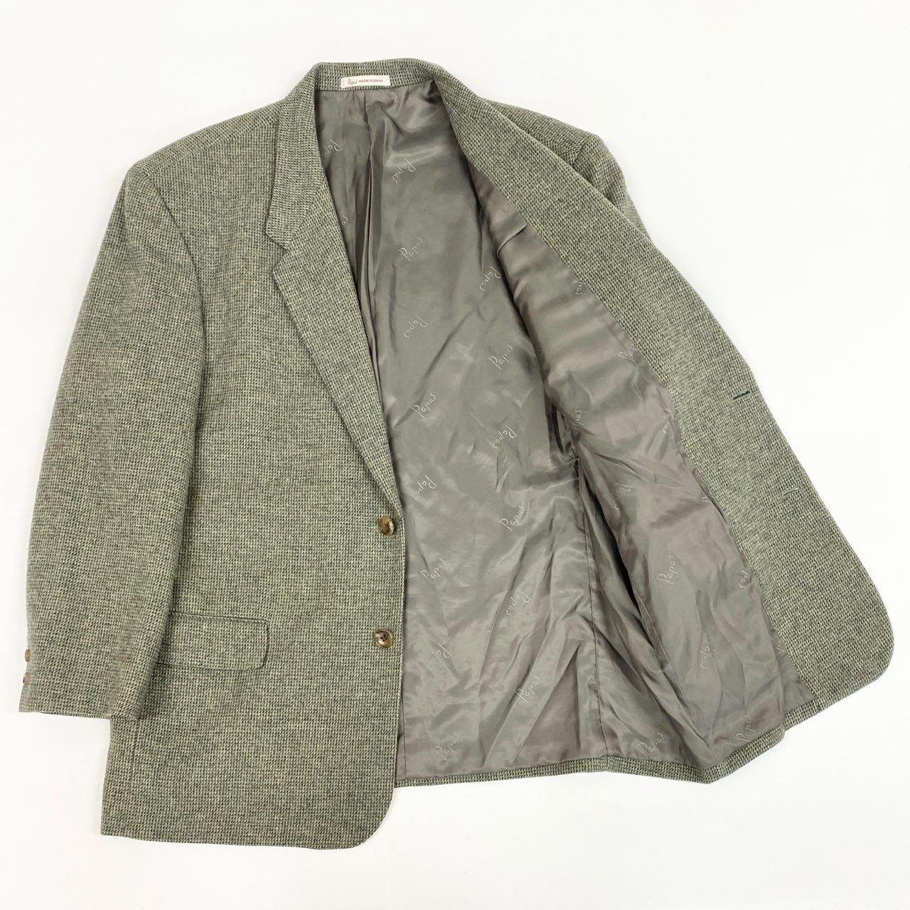 52L9 Papas パパス 英国 Joshua Ellis生地 ツイードジャケット