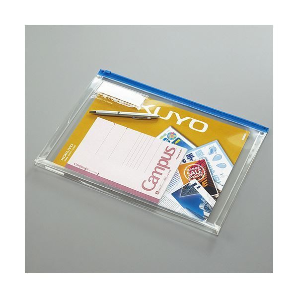  コクヨ ソフトクリヤーケース 再生オレフィンタイプ マチなし A 5 青 クケ 6315 B ボックスファイル ファイル バインダー ケース