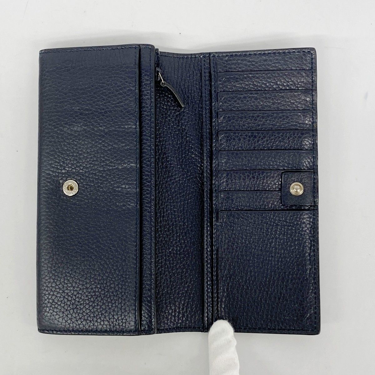 ☆SALE【5oe4886】グッチ トップ 長財布 481727 レザー ブラック