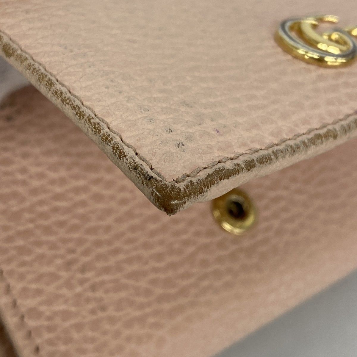 ☆SALE【5oe4940-r】グッチ 三つ折り財布 GGマーモント 474746 レザー