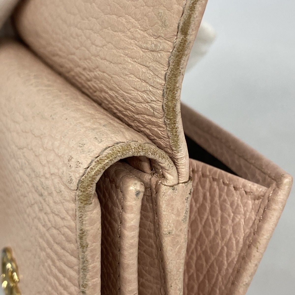 ☆SALE【5oe4940-r】グッチ 三つ折り財布 GGマーモント 474746 レザー