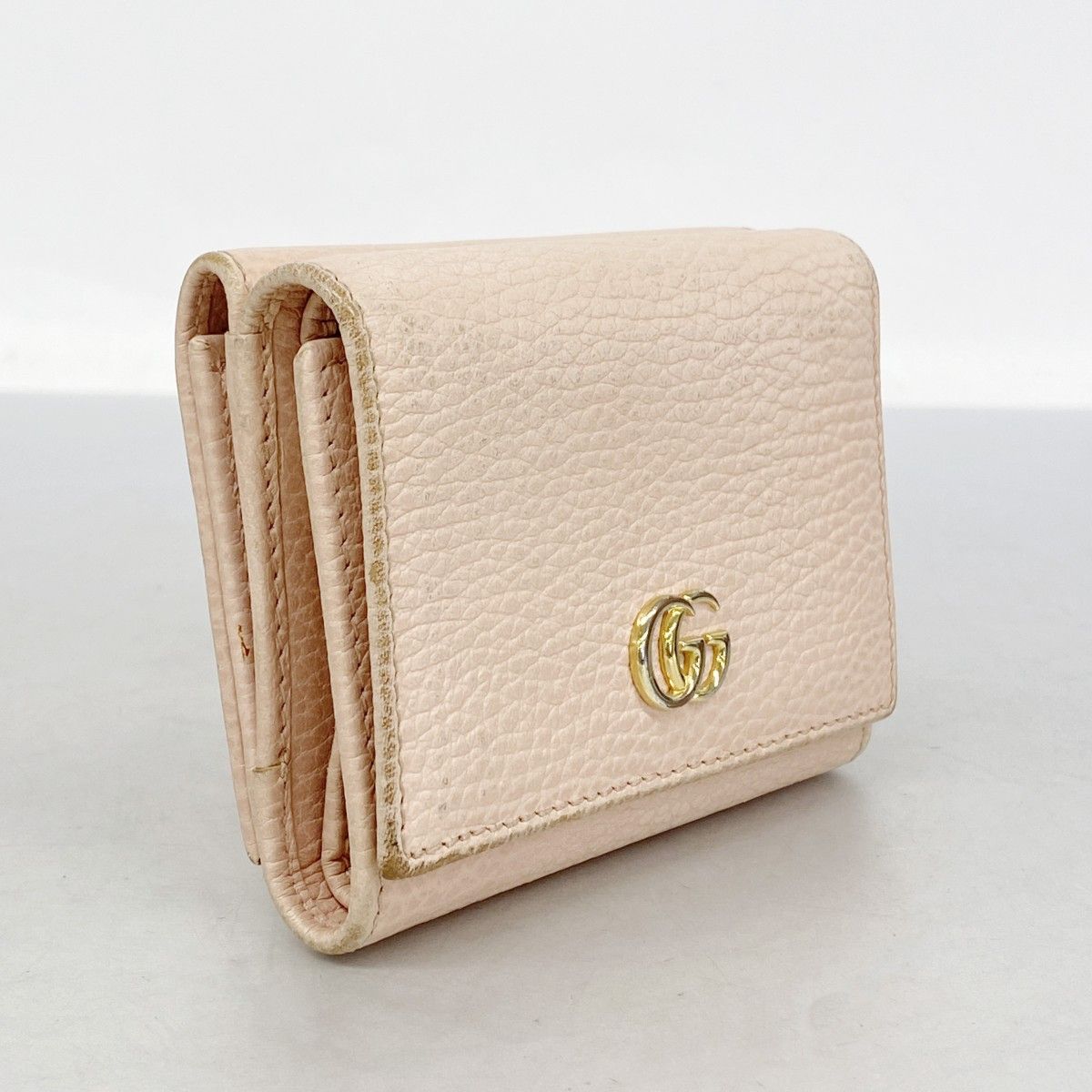☆SALE【5oe4940-r】グッチ 三つ折り財布 GGマーモント 474746 レザー