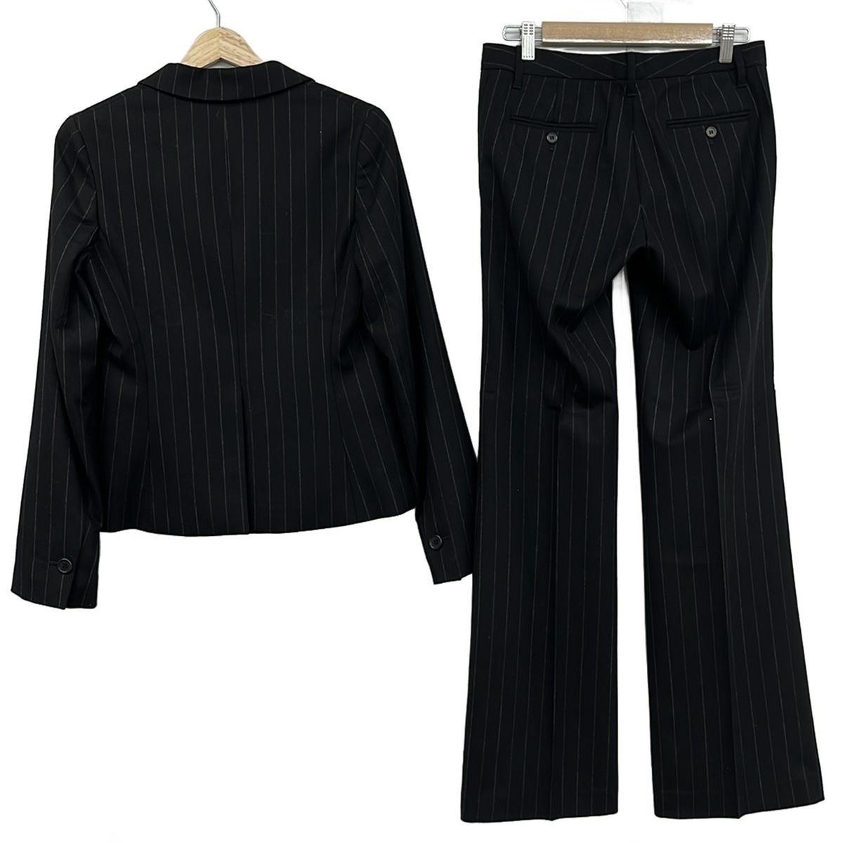 theory(セオリー) レディースパンツスーツ レディース - 黒×グレー