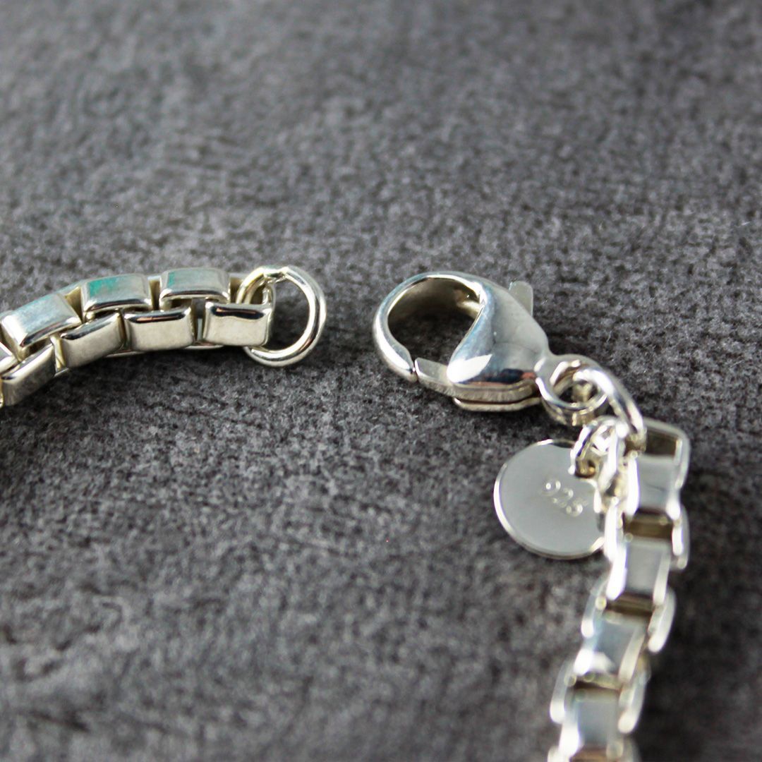 SA134 TIFFANY&Co. ベネチアン ブレスレット SV925 15.3g シルバー
