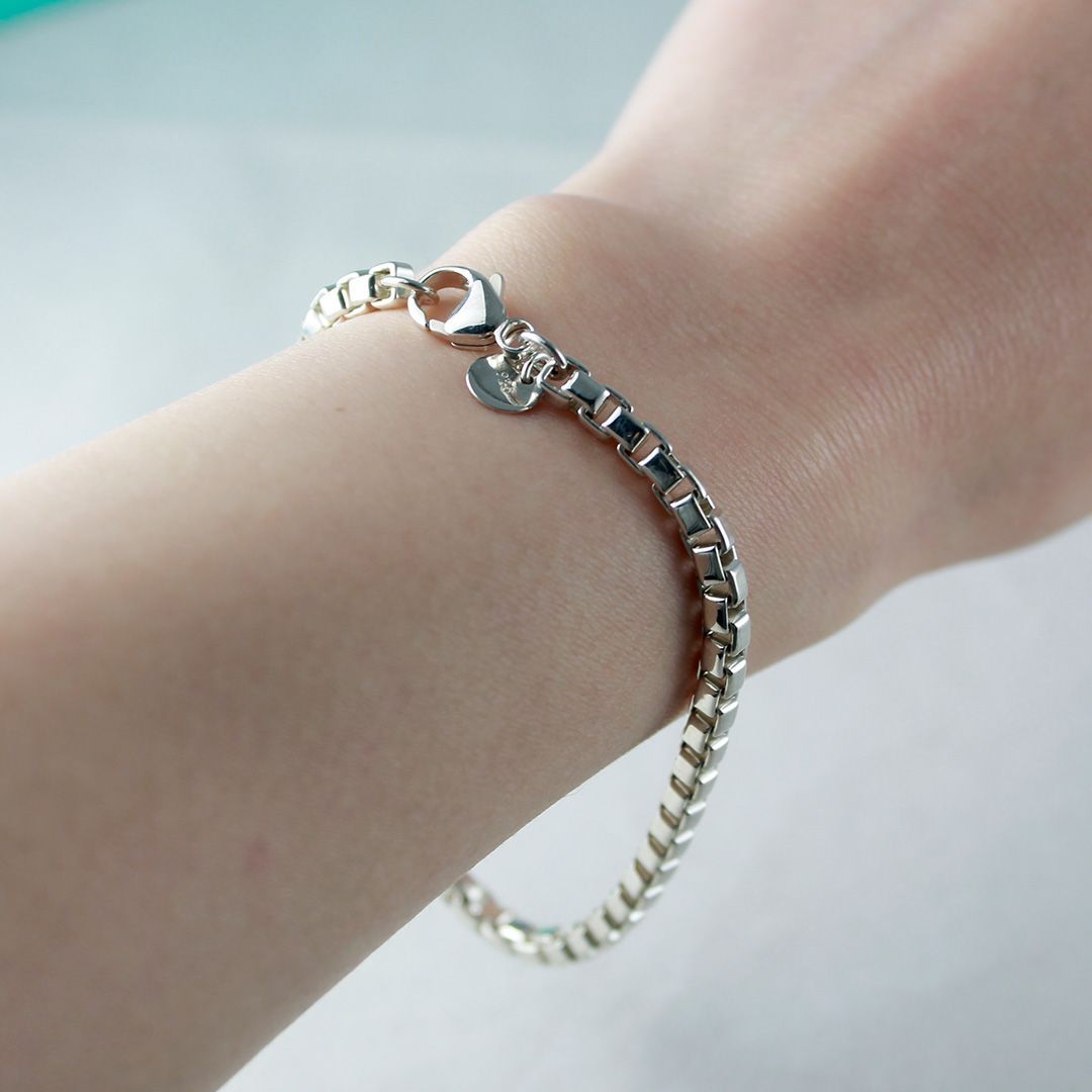 SA134 TIFFANY&Co. ベネチアン ブレスレット SV925 15.3g シルバー