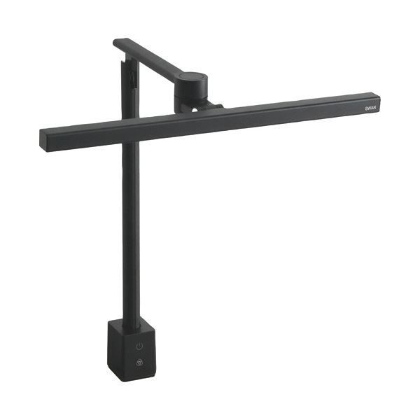 スワン電器LEDデスクライト クランプ式 12 W ブラック AS-755 BK 1台