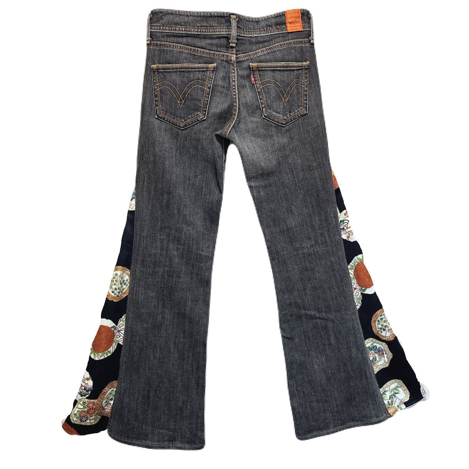 レディース 着物 リメイク ローライズ フ デニム