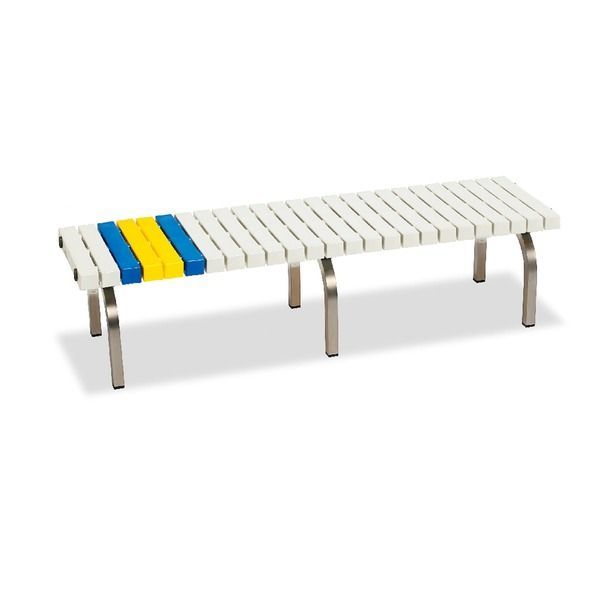 ホームベンチ ステン 1500 白 ホワイト W 1503×D 400×H 365 mm テラモト 組立式