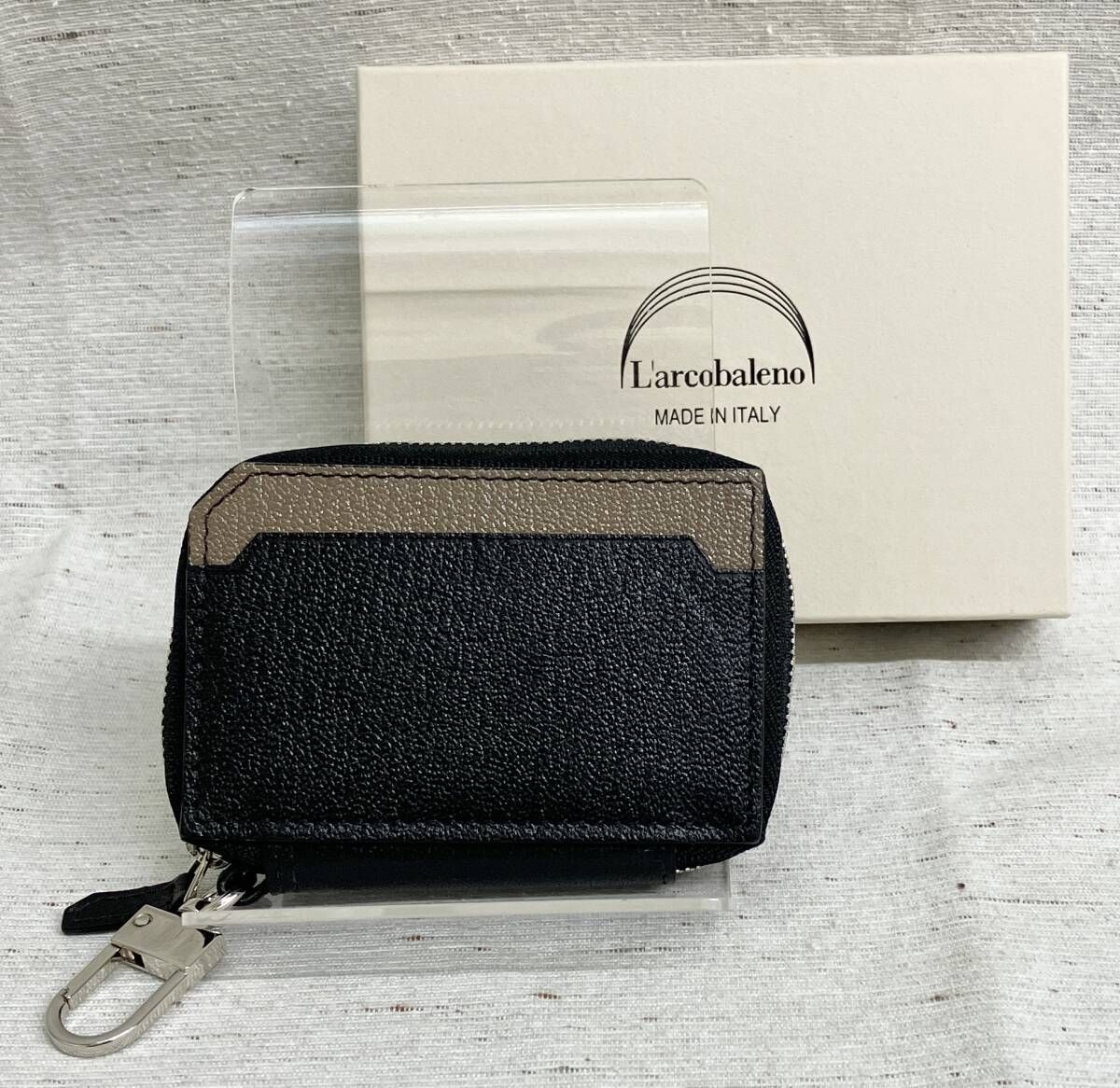 L'arcobaleno ラルコバレーノ キーケース ブラック ブラウン - メルカリ