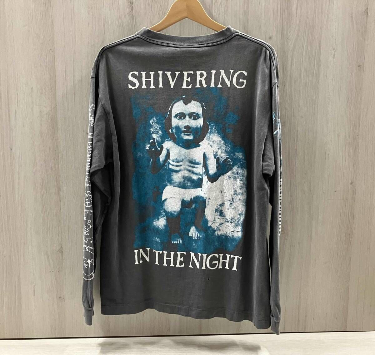 SAINT MICHAEL 長袖Tシャツ SM-S 23-0000-032 Mサイズ グレー ダークグレー セントマイケル