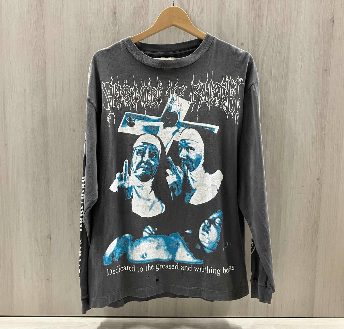 SAINT MICHAEL 長袖Tシャツ SM-S23-0000-032 Mサイズ グレー