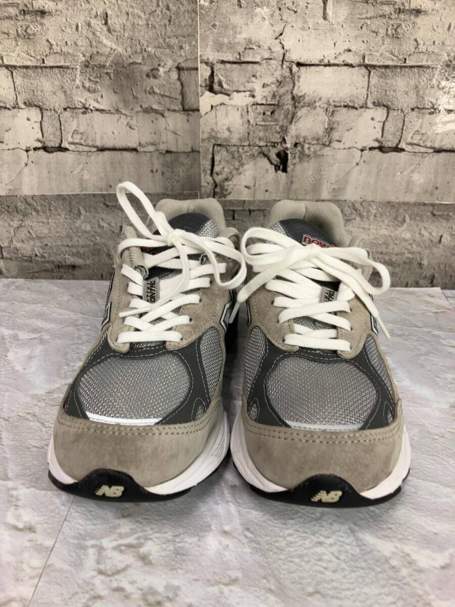 ニューバランス サイズ:29cm M990GY3 メッシュローカットスニーカー 中古 BS99 NEW BALANCE スニーカー M990 GY3 ホワイト サイズ25.5