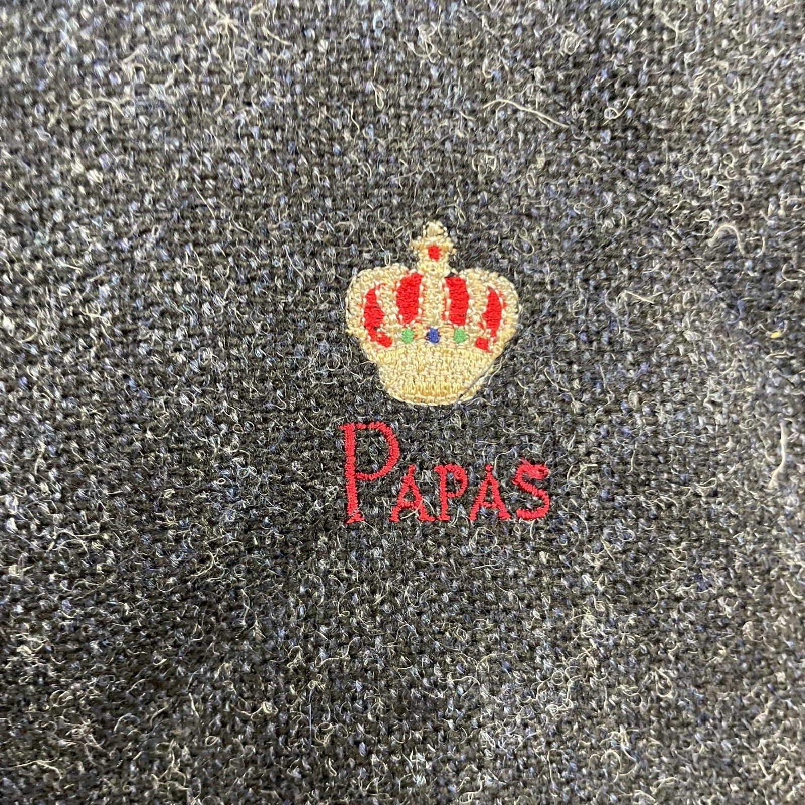 【kou☆】PAPAS × MOON 英国 ツイード ダウン ベスト 25 papas MOON 英国 ツイード ダウン ベスト Lサイズ ストア パパス