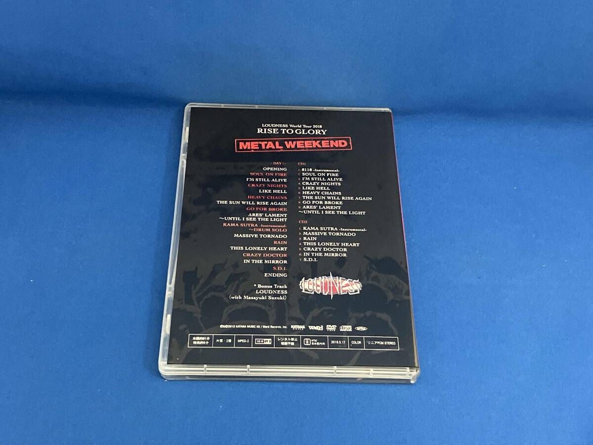 DVD LOUDNESS World Tour 2018 RISE TO GLORY METAL WEEKEND(DVD+2CD