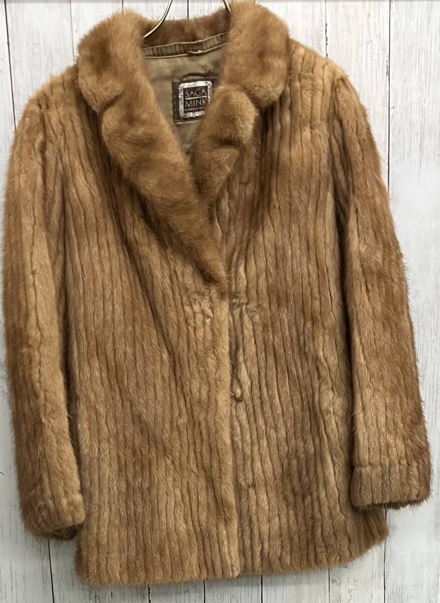 SAGA MINK ミンクファーコート サガミンク ブラウン size 11