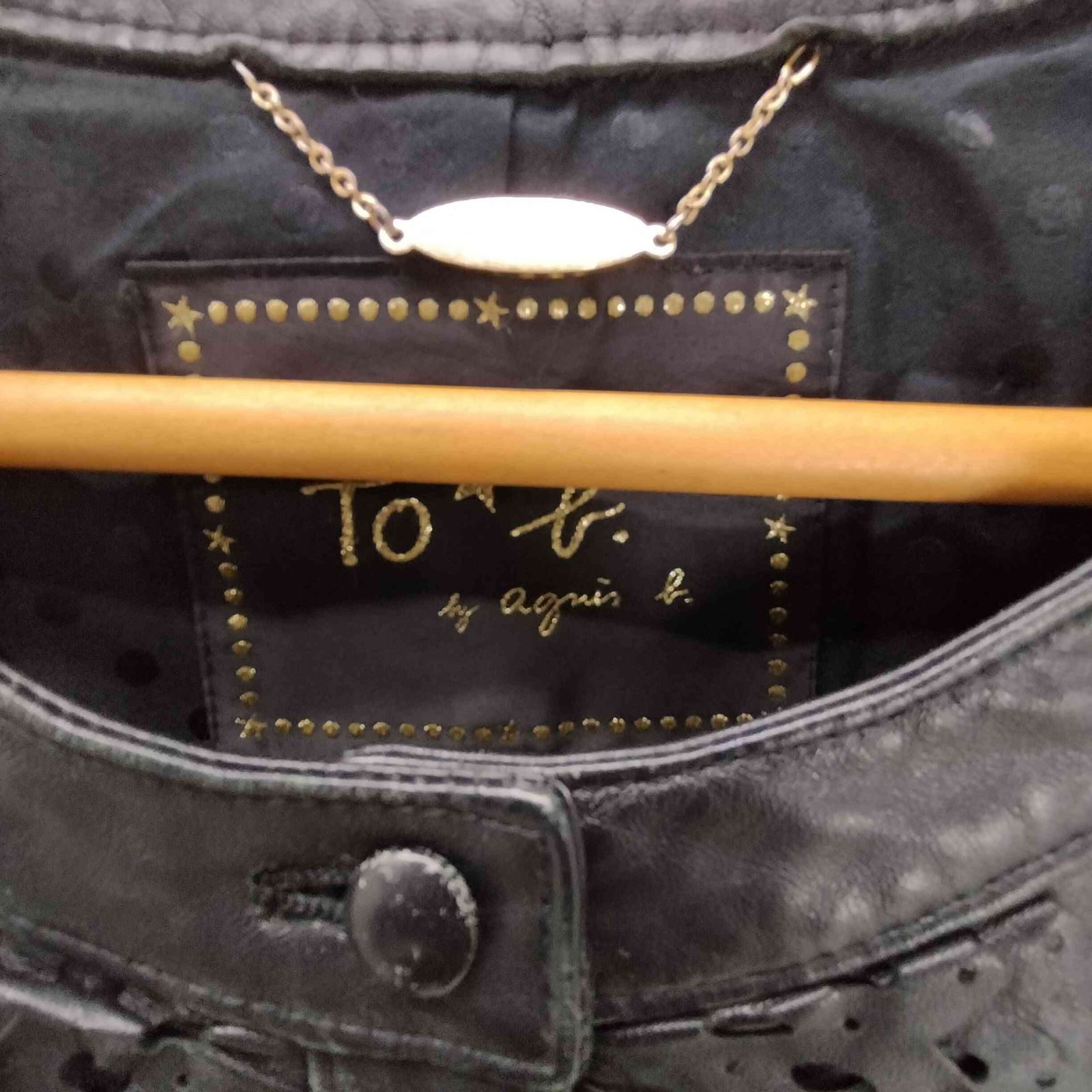 90s agnès b leatherjacket シープ羊　サイズ0 アニエス CU32 BLOUSON レザーブルゾン ｜agnès b. FEMME（ファム