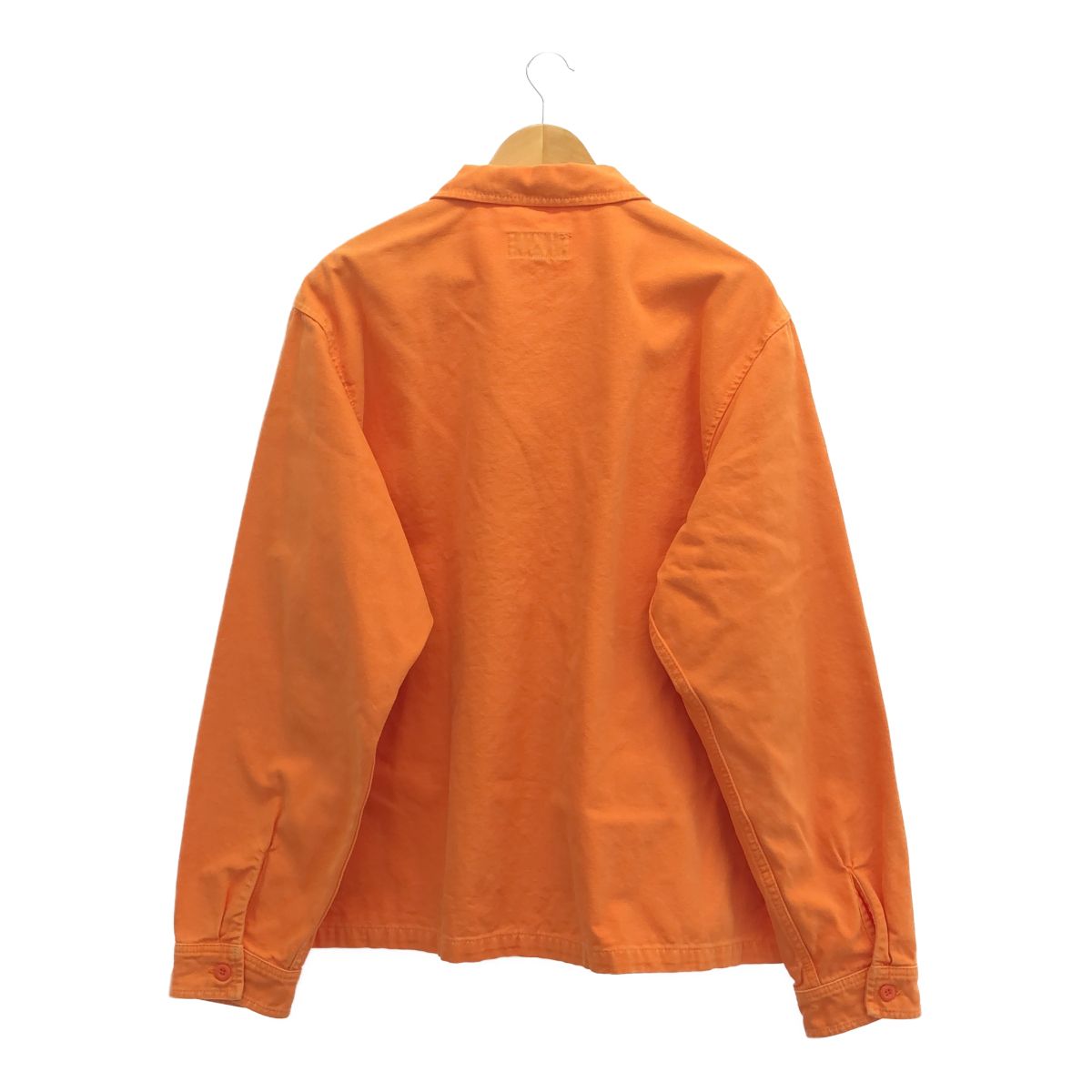 ジャケット・アウター stussy 22aw Washed Canvas Zip Shirt STUSSY ステューシー サイズL 22AW Washed Canvas Zip Shirt