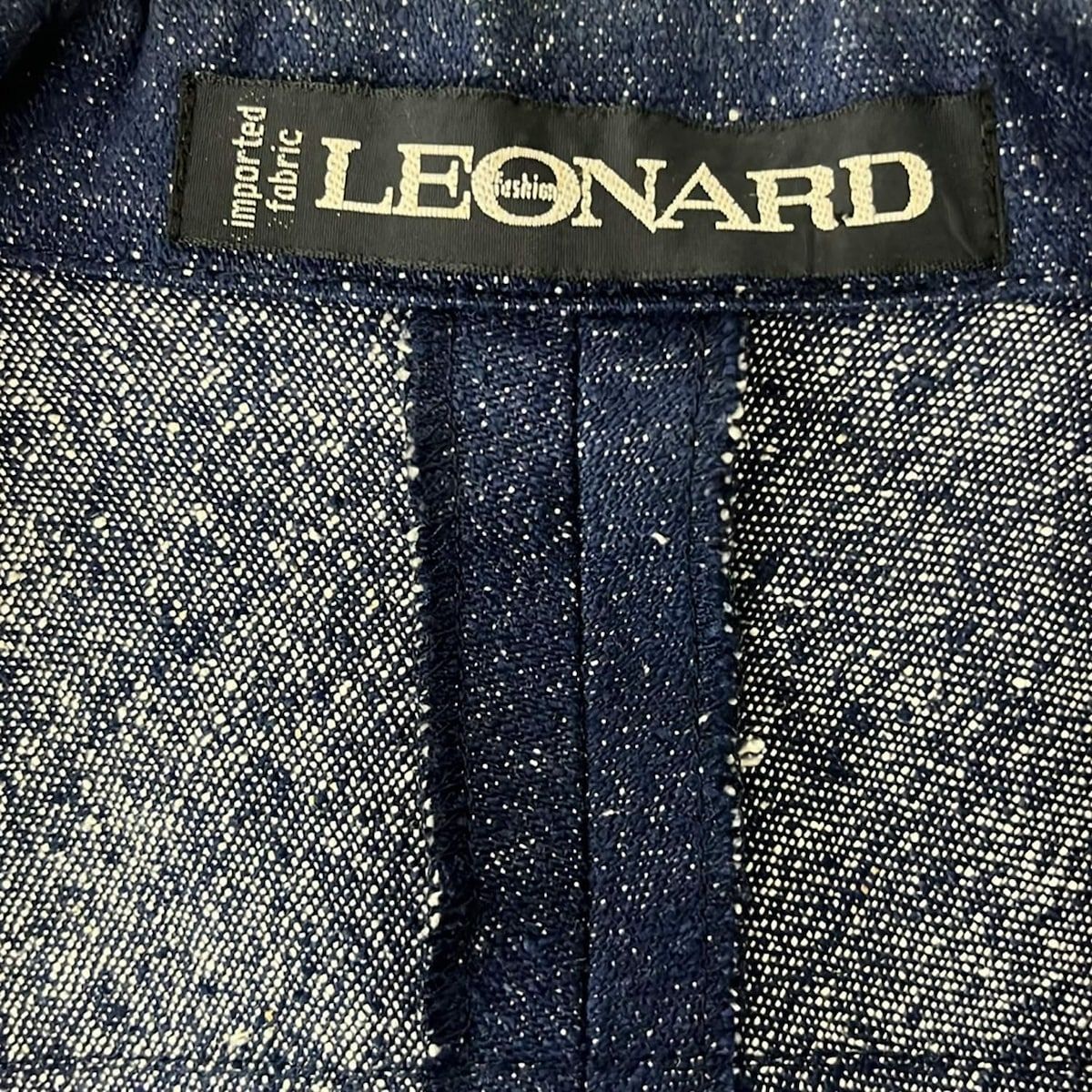 LEONARD(レオナール) スカートスーツ レディース - ネイビー シルク/花