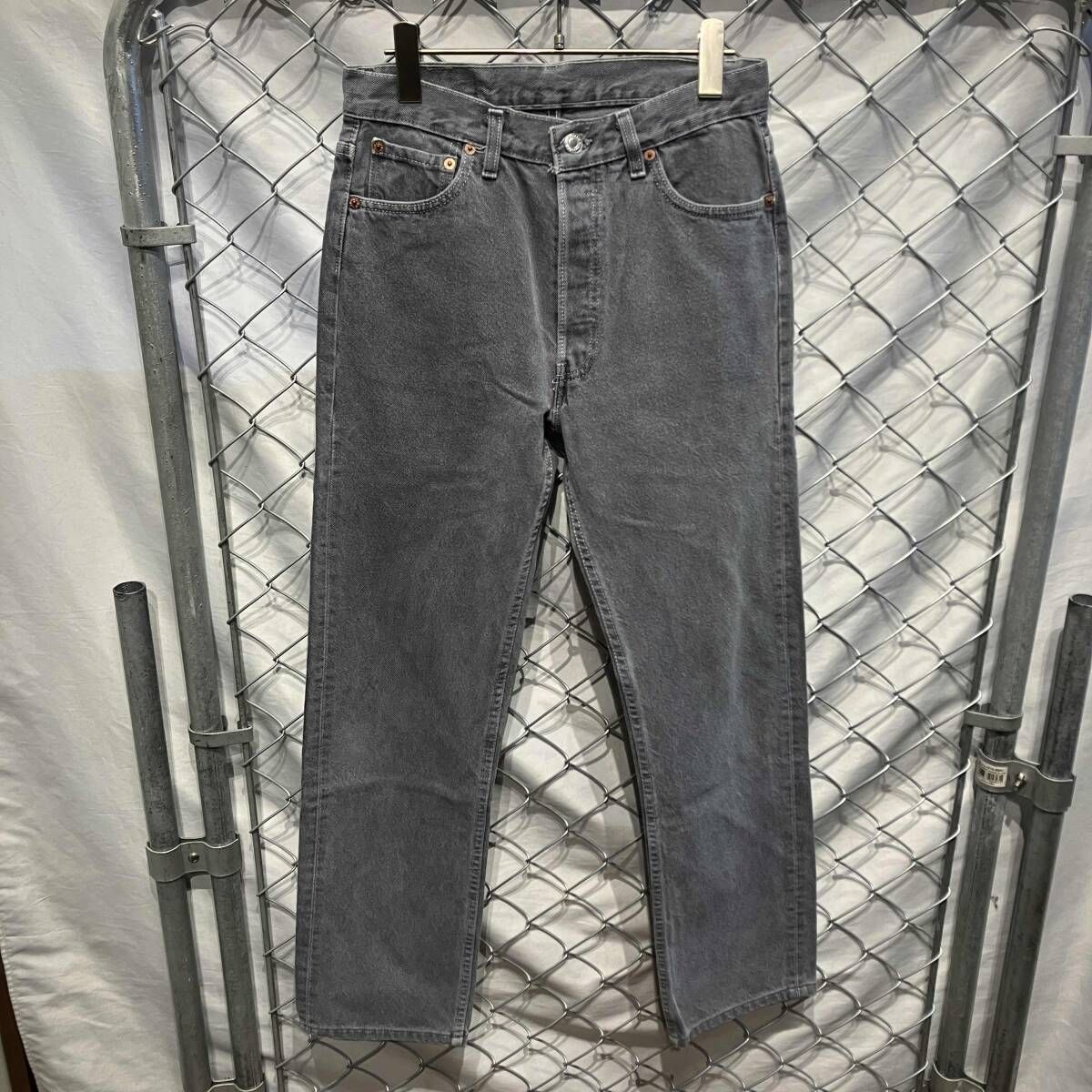 90s LEVI'S ジーンズ ブラックデニム 後染め Mサイズ ブラック 306CS41 リーバイス