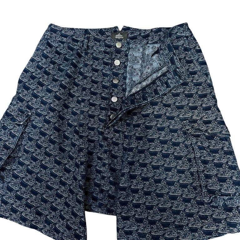 Vivienne Westwood MAN 21SS オーブ柄ジャカードデニムサルエルカーゴ