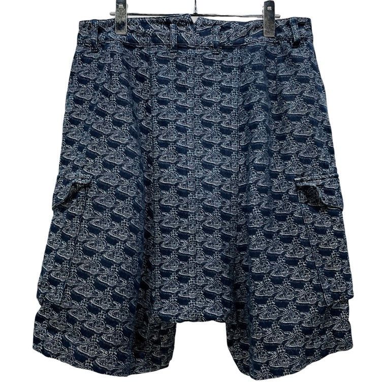 Vivienne Westwood MAN 21SS オーブ柄ジャカードデニムサルエルカーゴ