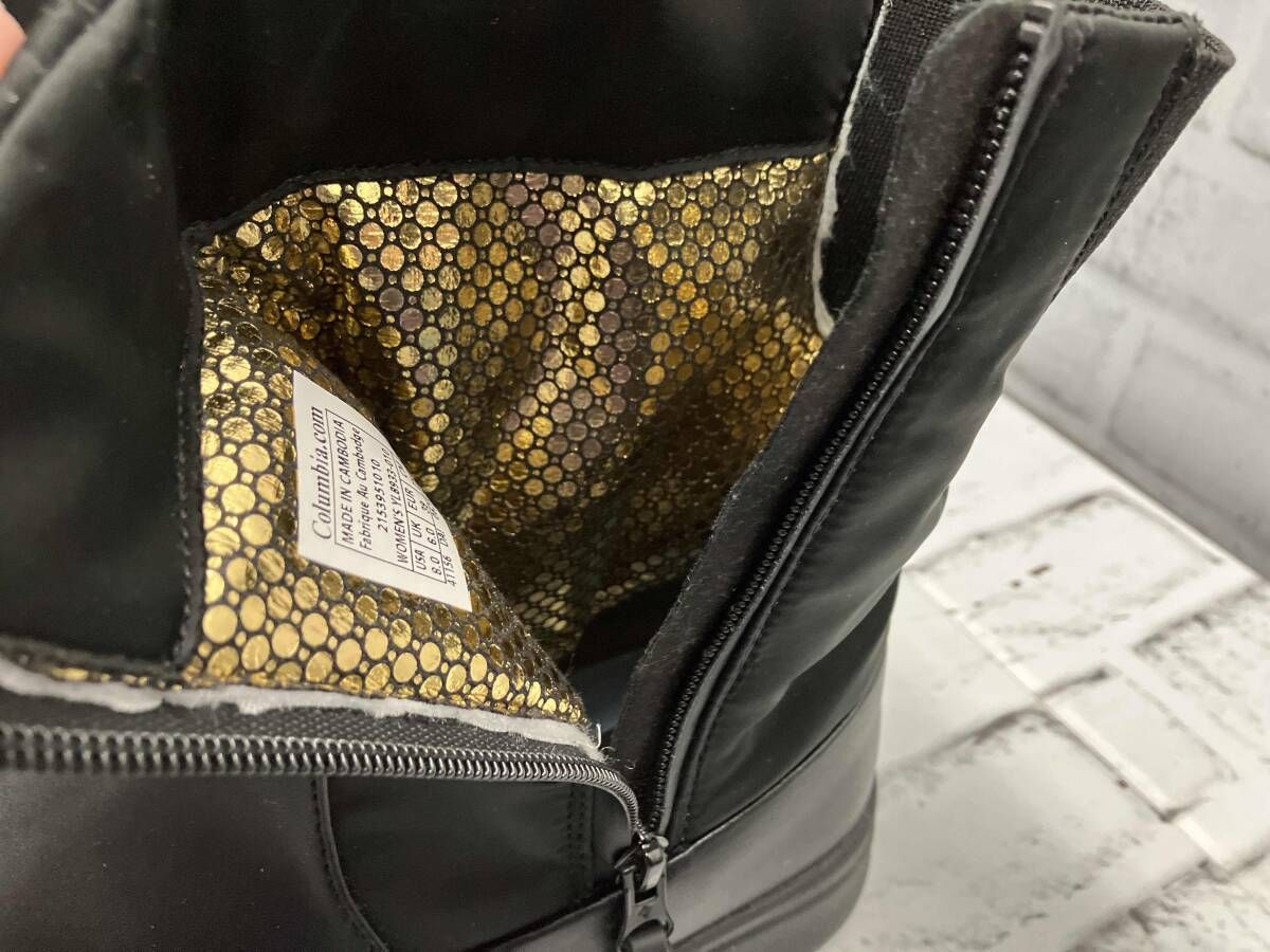  Columbia SAPLAND III DIVA side-zip WP 25 cm サイドゴアブーツ ブラック コロンビア スノーブーツ サップランド YL 8933-010 その他 ブーツ 革靴