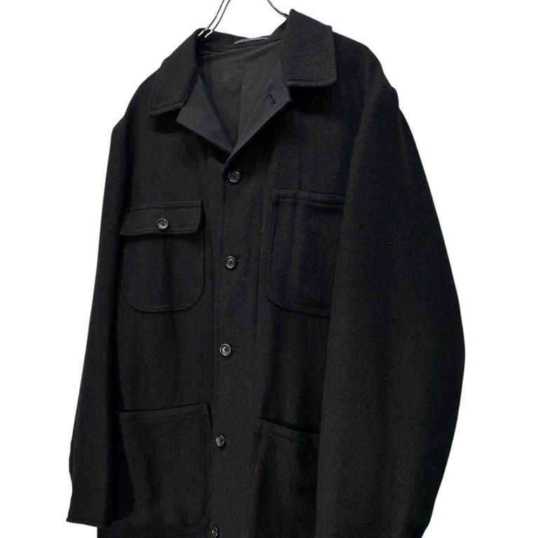 Y's for men リネンウールツイード切替ハーフコート ジャケット